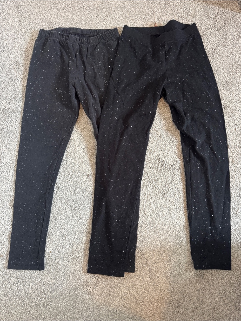 Black Sparkle Leggings Duo